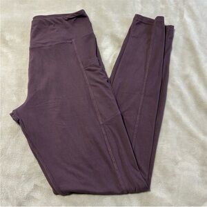 Satina Purple Pocket Leggings